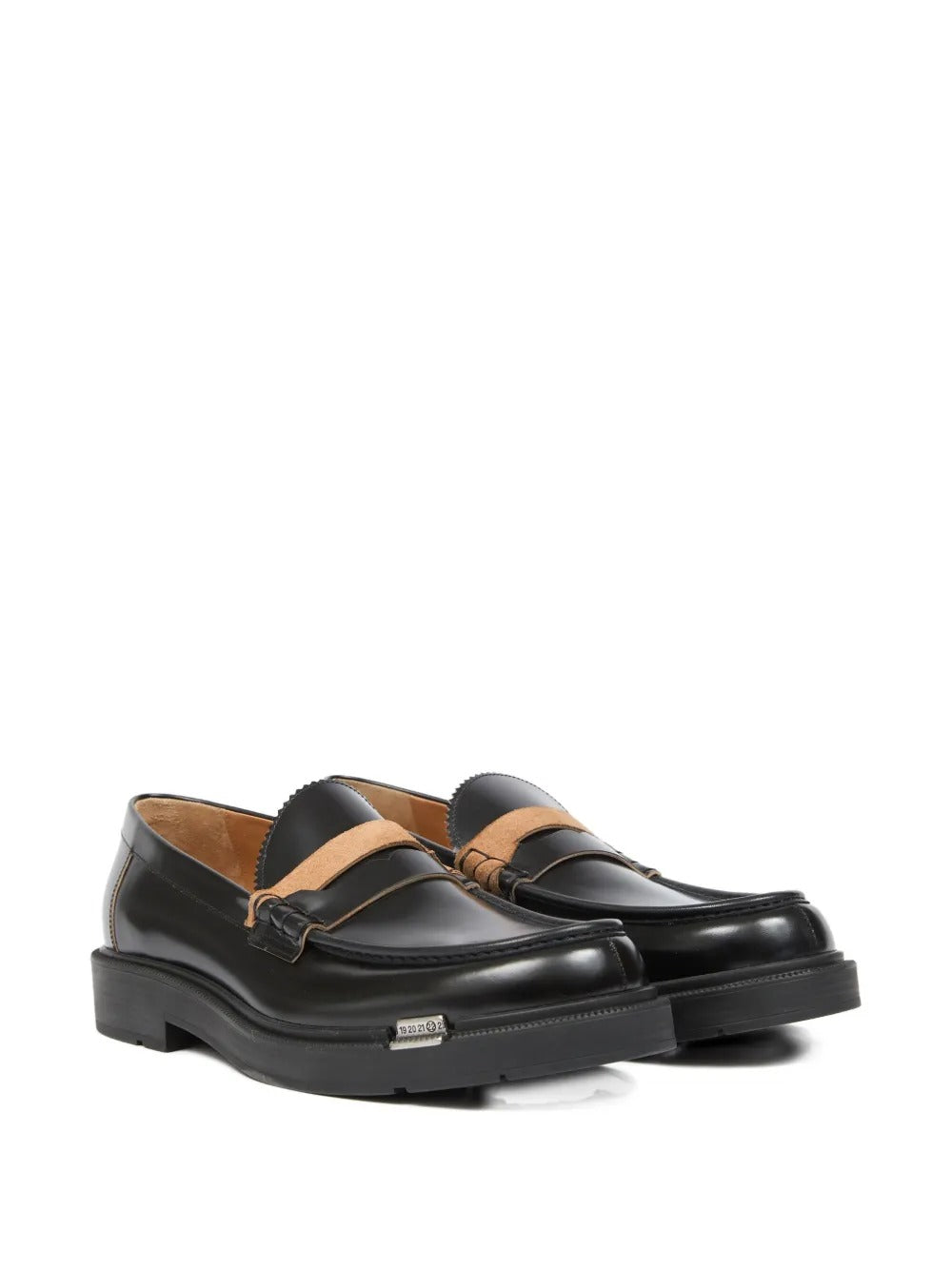 Black loafer, side view