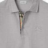 Close up of Grey top, showing texture of the 100% cotton fabric