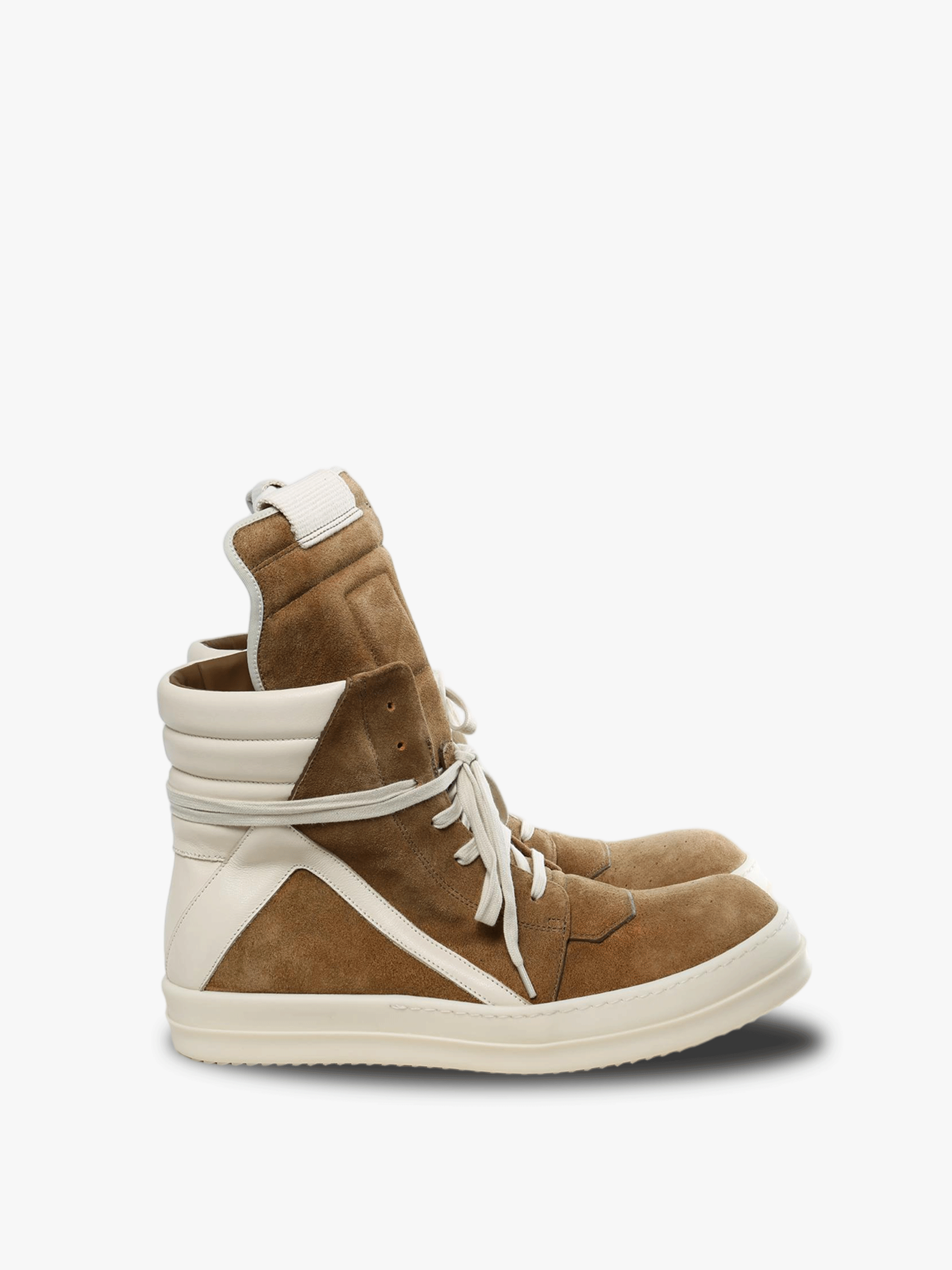 Brown sneaker, front view
