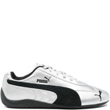 Grey sneakers, front view