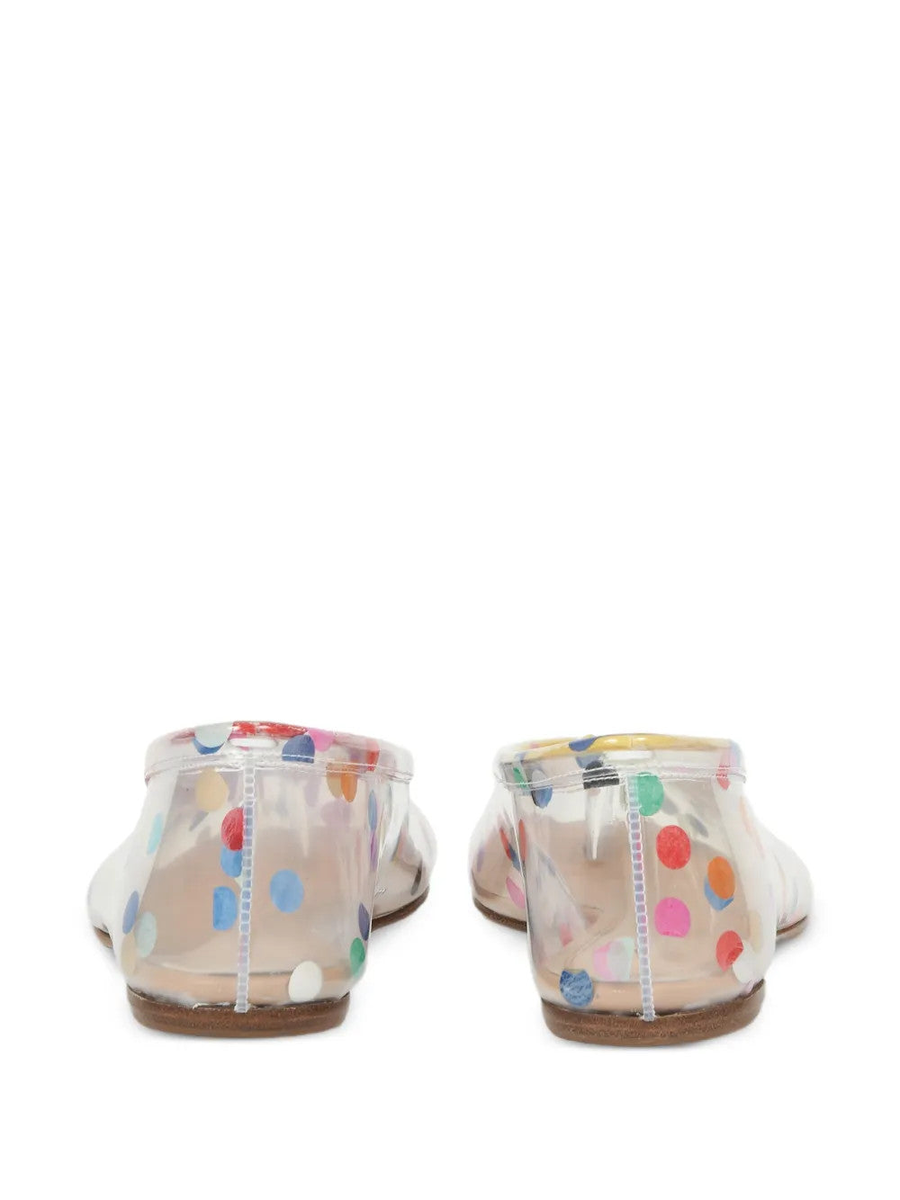 White shoes, back view