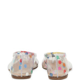 White shoes, back view