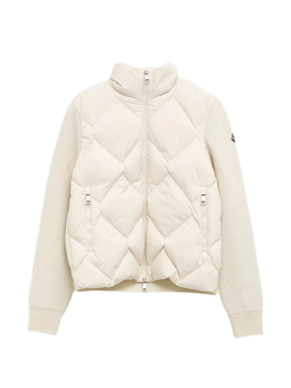 White knitwear, front view