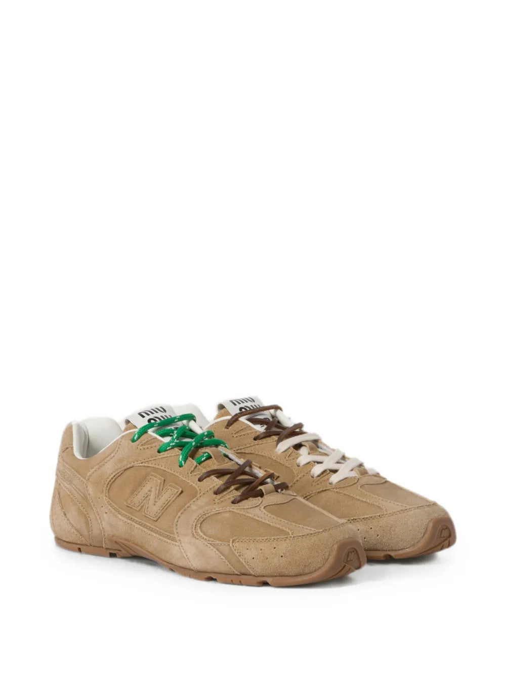 Tan shoes, front view