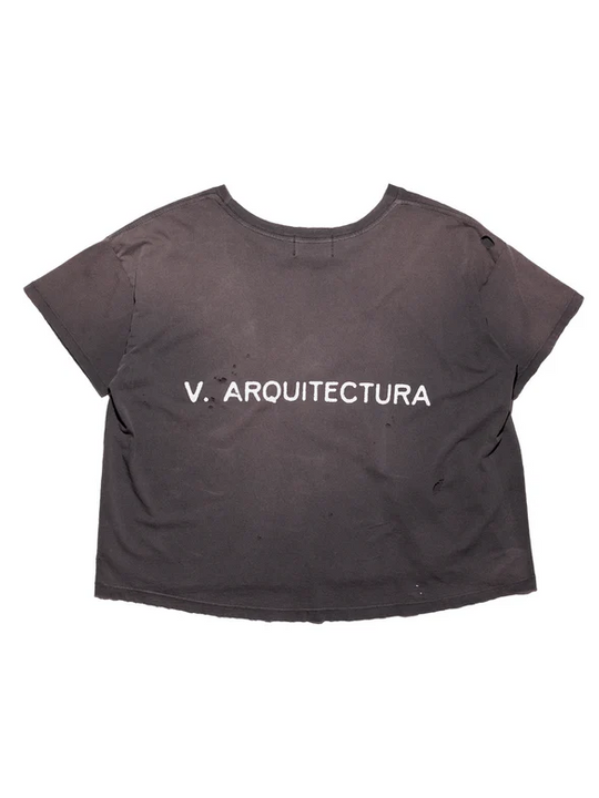 Black t-shirt, front view