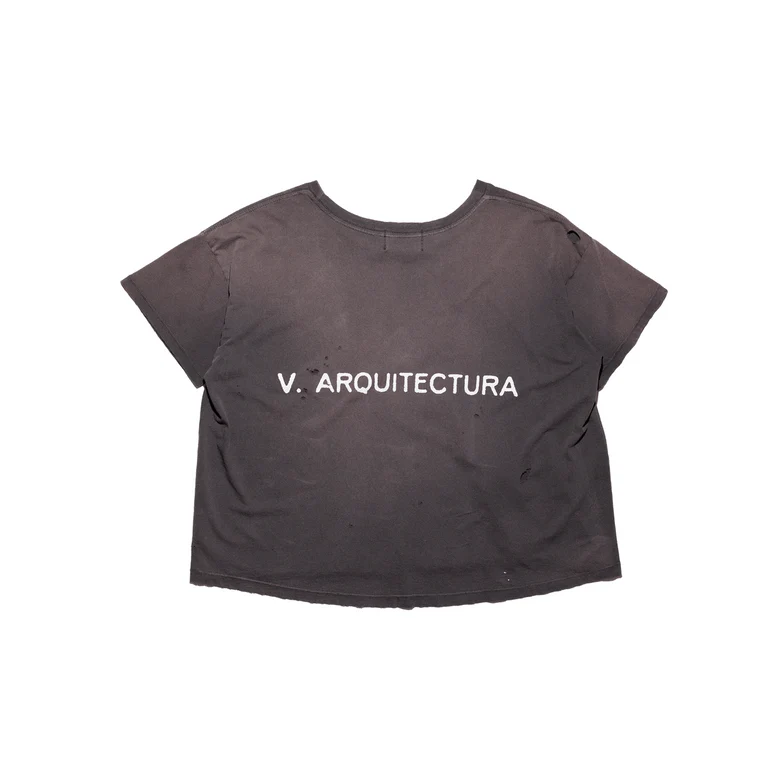 Black t-shirt, front view