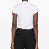 White t-shirt, full body view