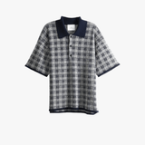 Navy shirt, front view