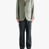 Green jacket, full body view