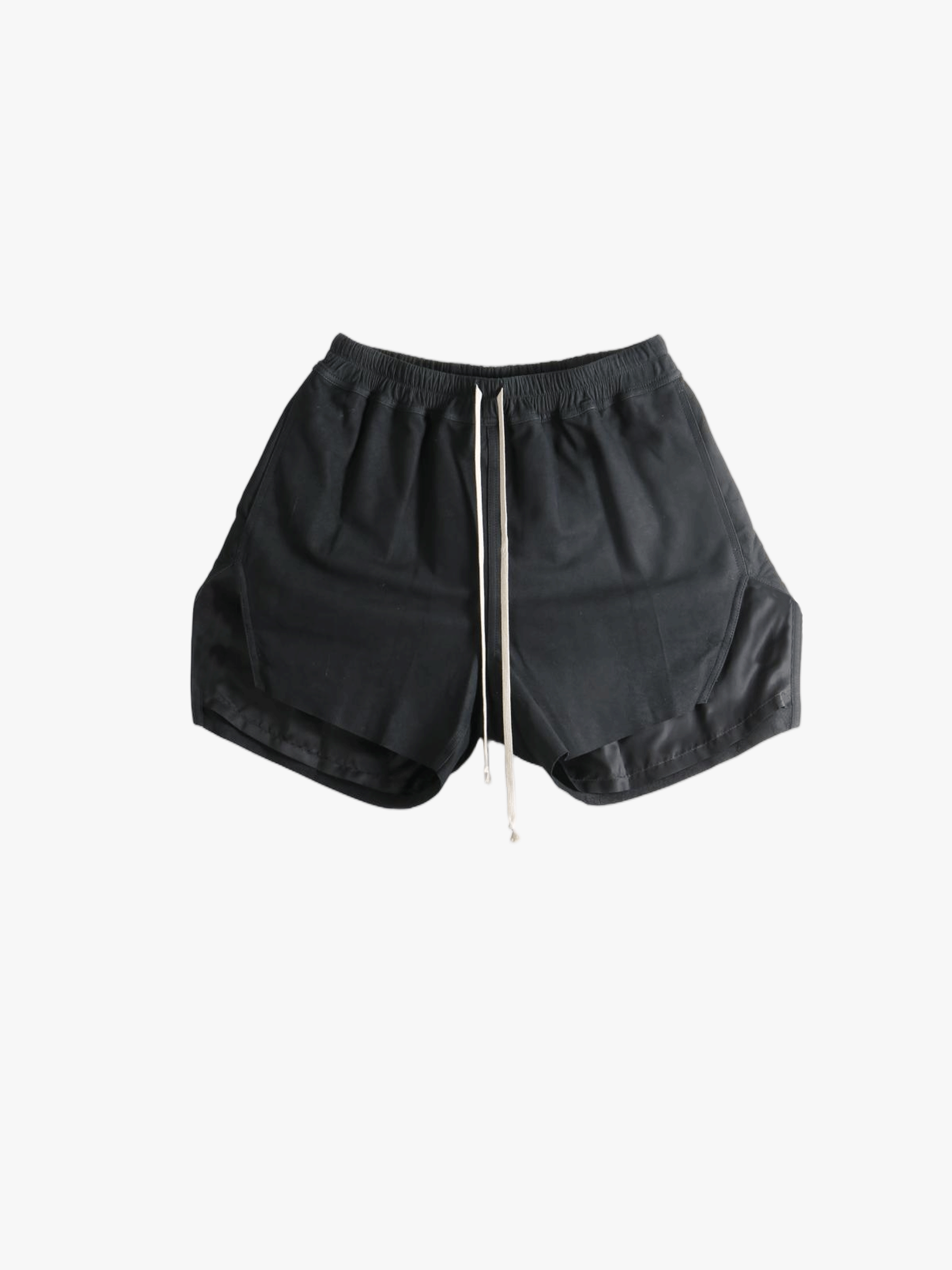 Black shorts, front view