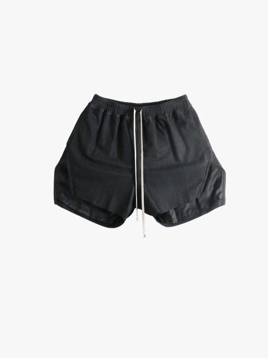 Black shorts, front view