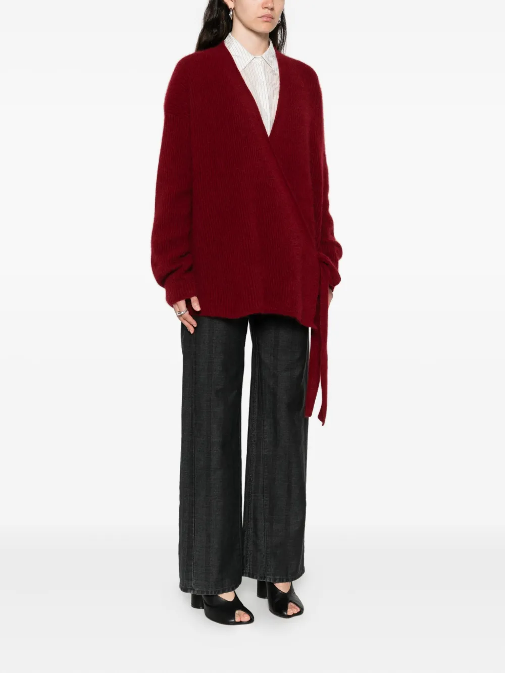 Red coat,full body view