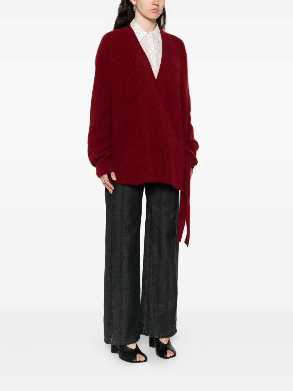 Red coat,full body view