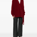 Red coat,full body view