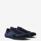 Navy shoes, front view