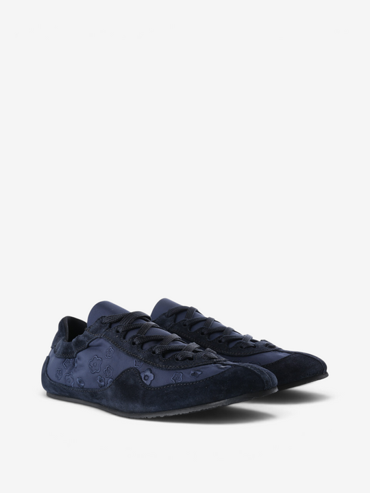 Navy shoes, front view