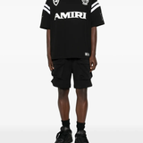 black shorts, full body view