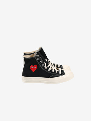 COMME DES GARCONS PLAY X CONVERSE - Unisex Chuck Taylor 70 Small Red Heart High Top Sneakers