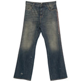 Blue jeans, front view