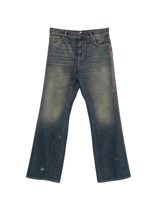 Blue jeans, front view