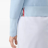 THOM BROWNE - Women Tonal Four Bar Solid Garment Dyed Loopback Blouson Hoodie