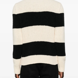 Black knitwear, full body view