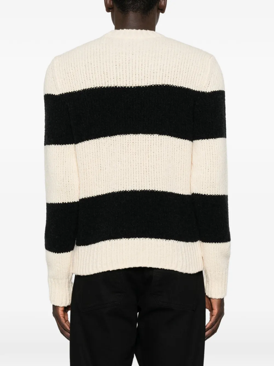 Black knitwear, full body view
