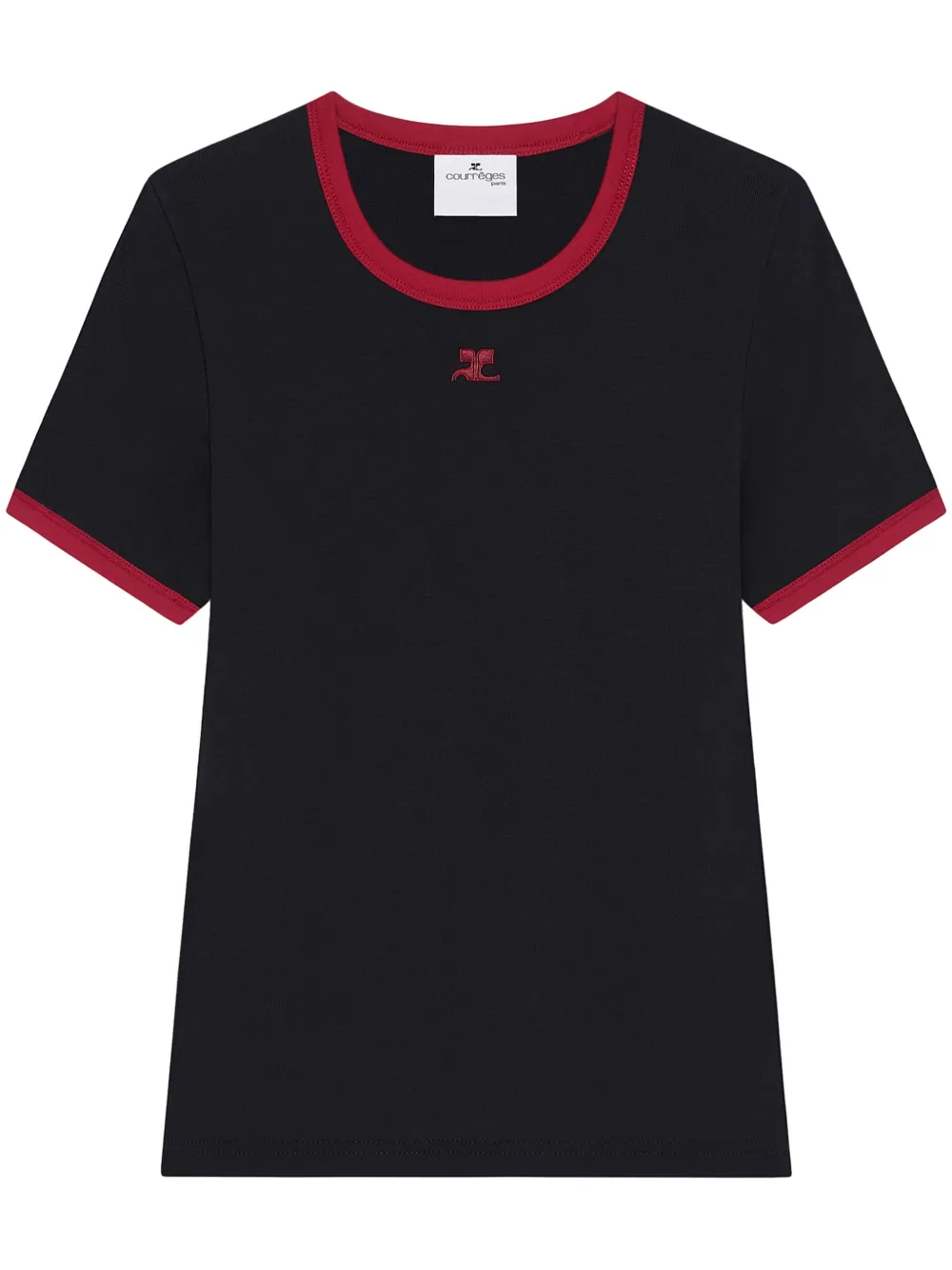 COURRÈGES - Women Signature Contrast T-Shirt