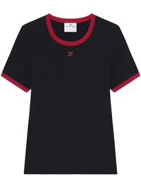 COURRÈGES - Women Signature Contrast T-Shirt