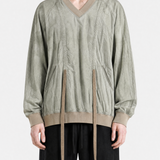 Green shirt, full body view