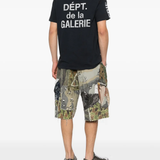 Black t-shirt, full body view