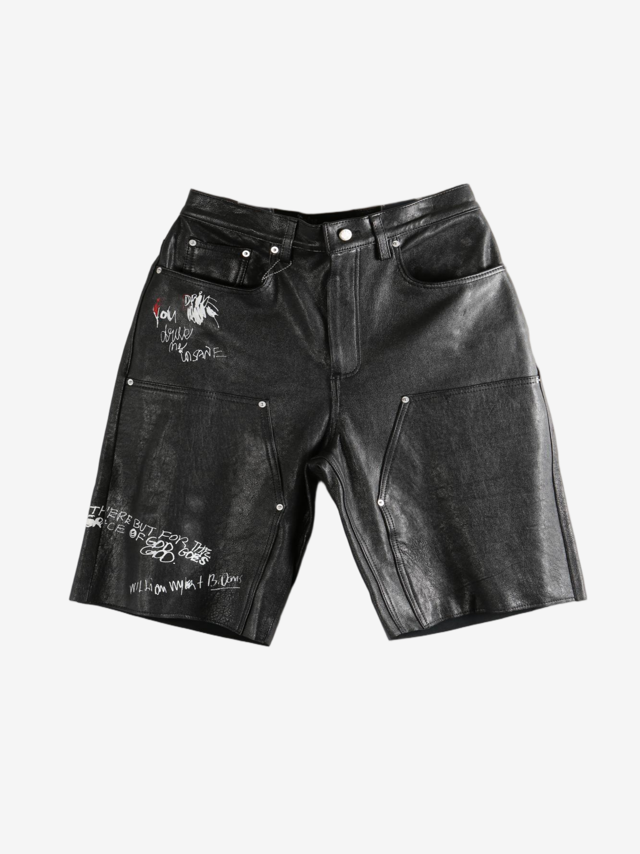 Black shorts, front view