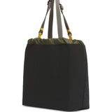 Black bags, back view