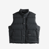 Black vest, front view