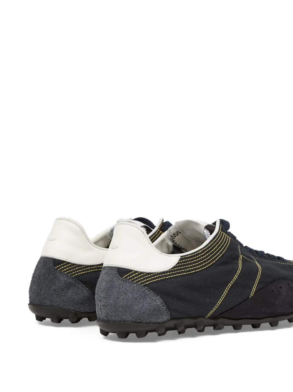 Navy shoes, back view