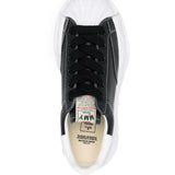 Black sneakers, top view