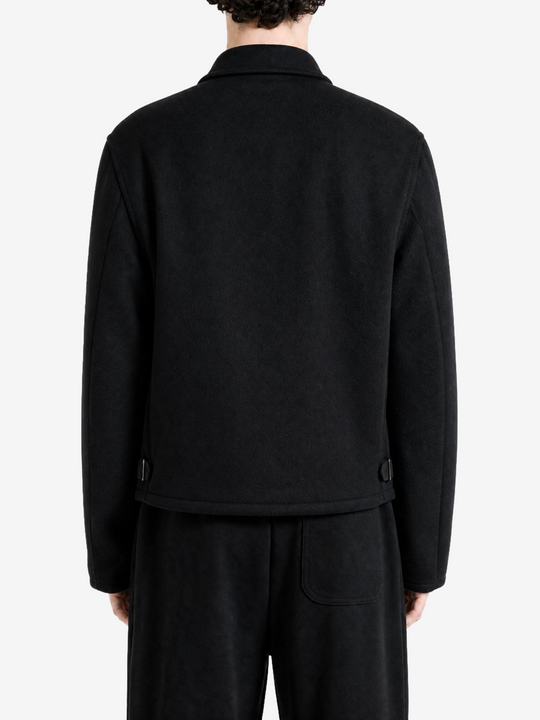 Black jacket, front view