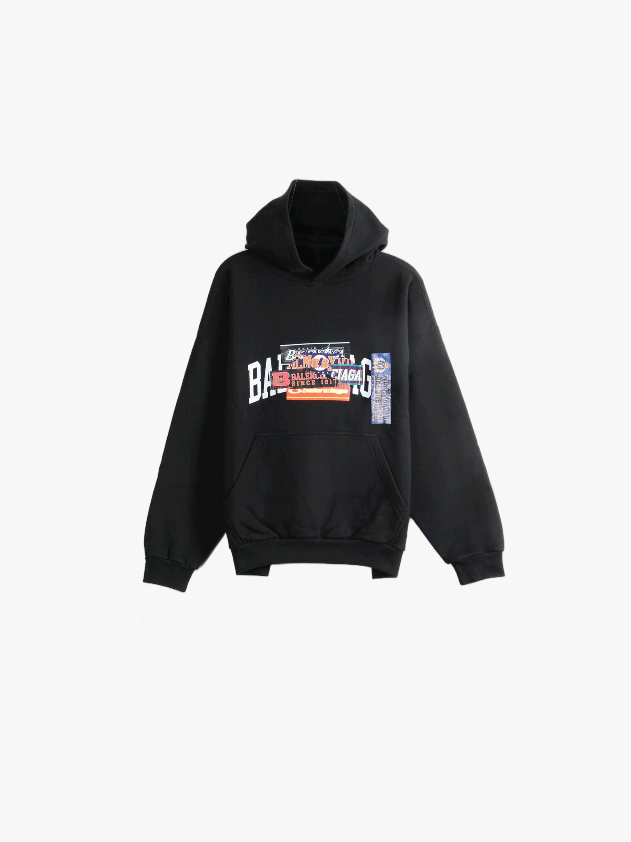 Black hoodie, front view