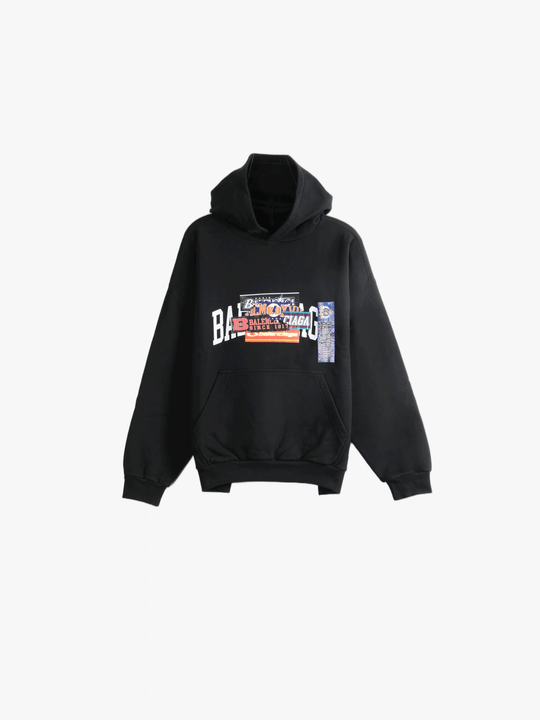 Black hoodie, front view