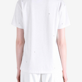 White t-shirt, full body view