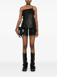 RICK OWENS DRKSHDW - Women Denim Fog Boxer Shorts