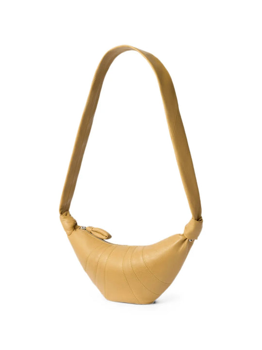 Tan bag, front view