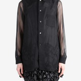 Black shirt, full body view