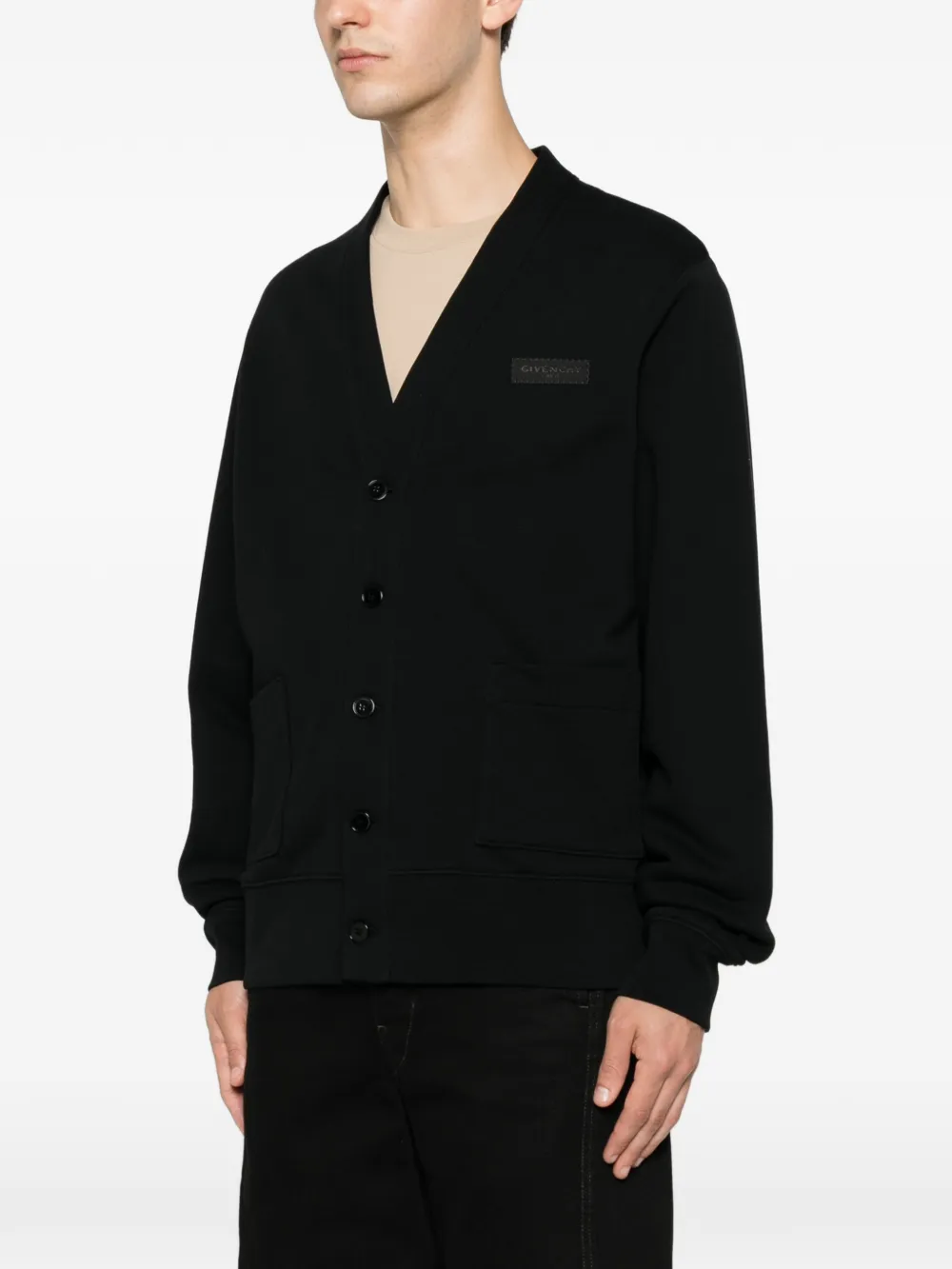 Black knitwear, front view