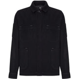 Black shirt, front view