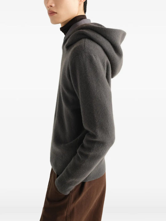 Grey knitwear, full body view