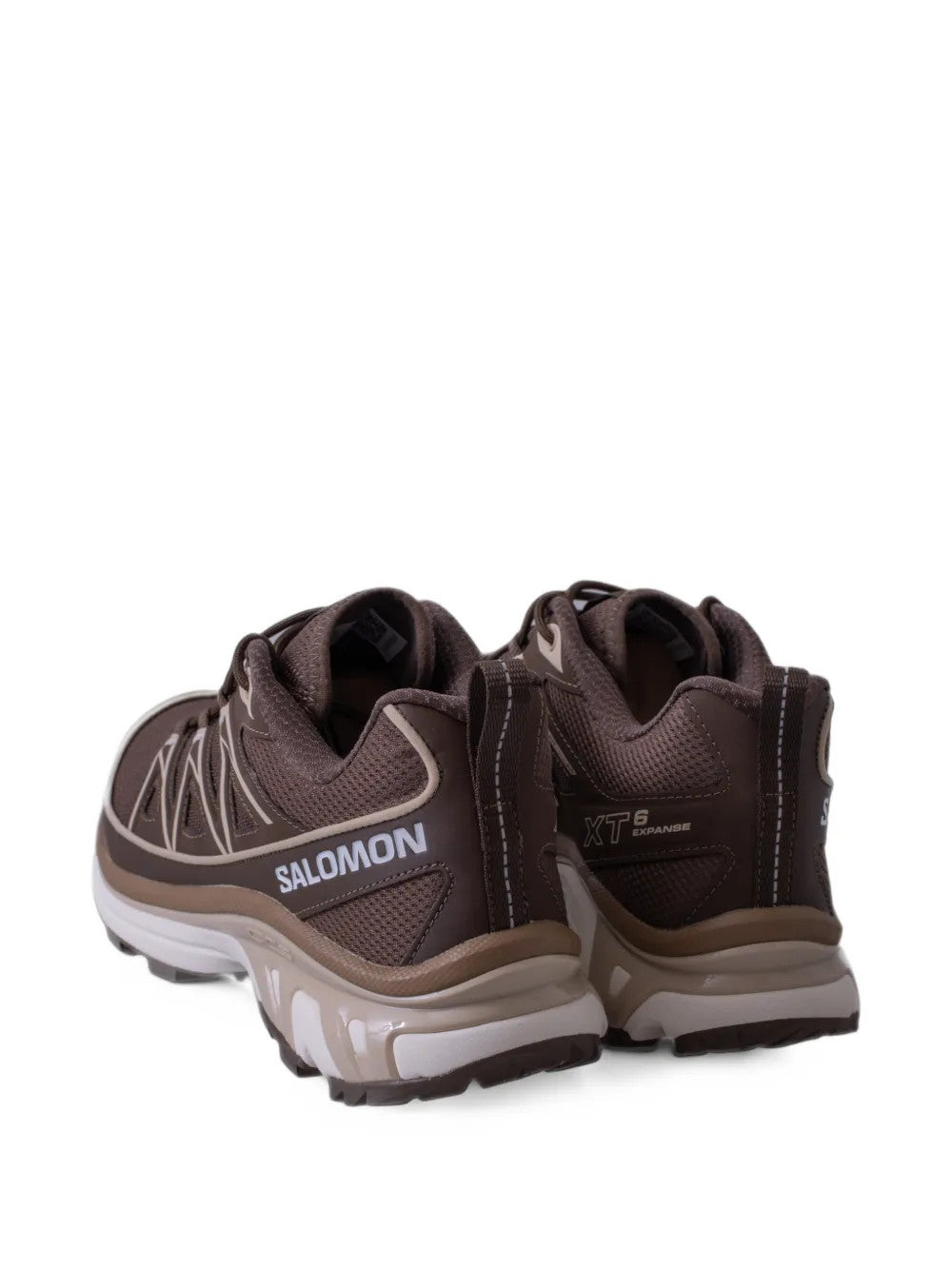 Brown shoes, back view