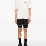 White t-shirt, full body view