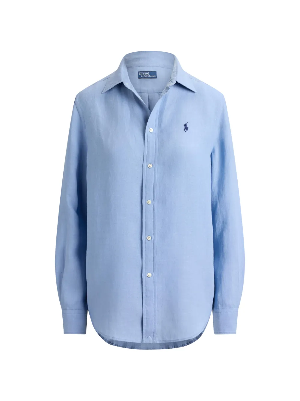 Blue shirt, front view