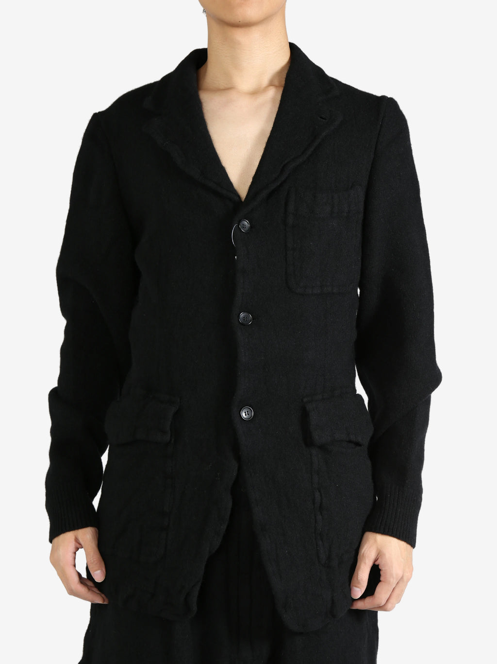 COMME DES GARCONS SHIRT - Men Wool Blend Serge Jacket